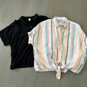 Madewell Multi Color Linen Shirt, Linen Shirt Lot